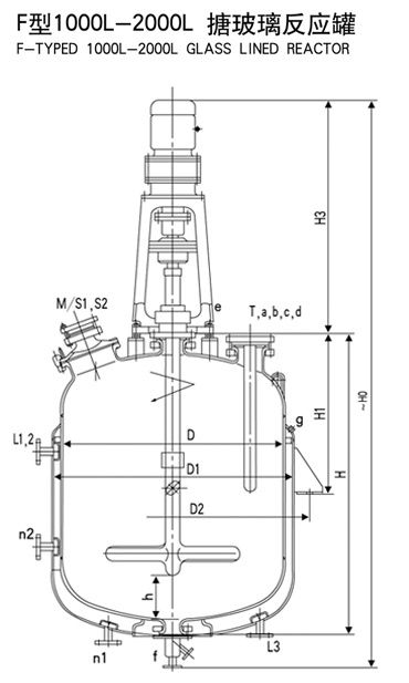 F系列搪玻璃反应釜