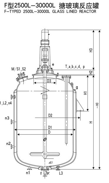 闭式搪玻璃反应釜